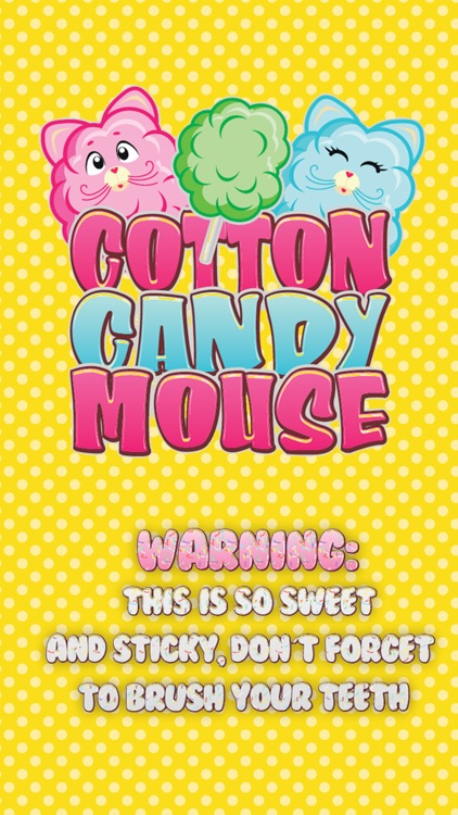 Cotton Candy Mouse Sticker