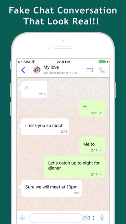 Fake Whats Chat Conversation by Vishal Savaliya