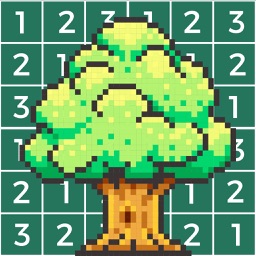 Nature Pixel Art Coloring Book