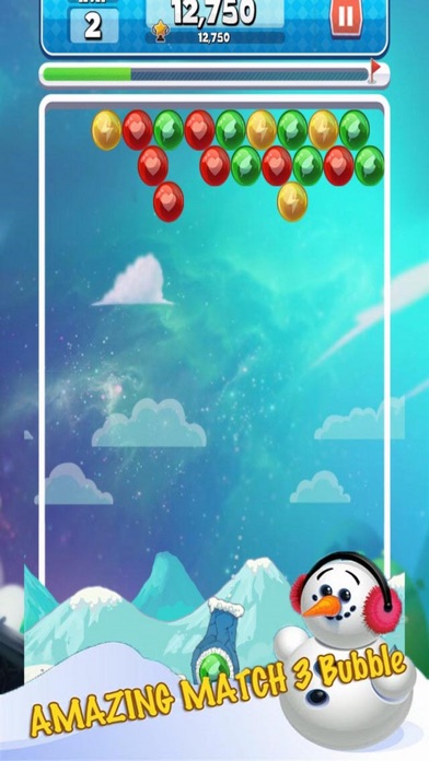 Snowman Bubble Play screenshot 2