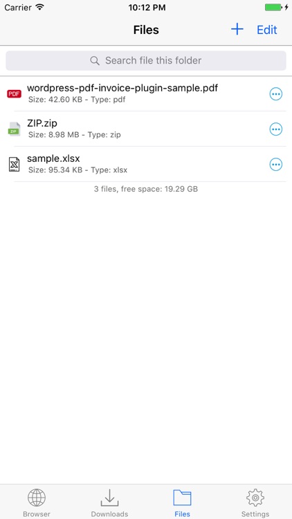 Browser & Offline File Manager