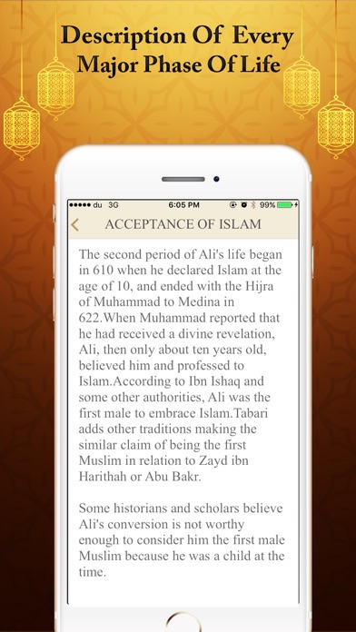 How to cancel & delete Hazrat Ali R.A's Biography History Quiz Quotes from iphone & ipad 1