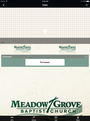 Meadow Grove Baptist Church screenshot 2