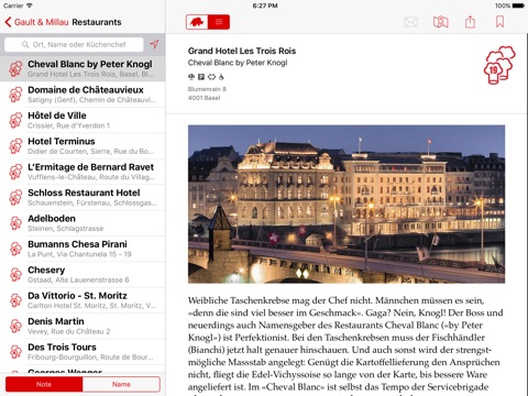 GaultMillau Guide Schweiz 2018 screenshot 3
