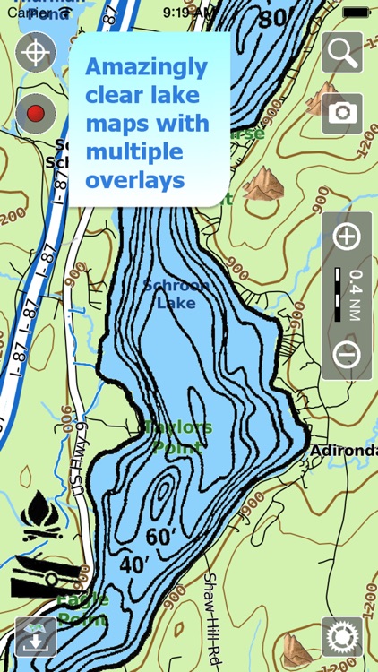 Aqua Map Vermont Lakes GPS HD