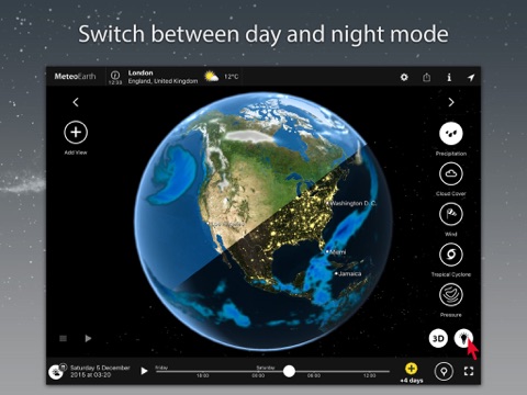 Скриншот из MeteoEarth