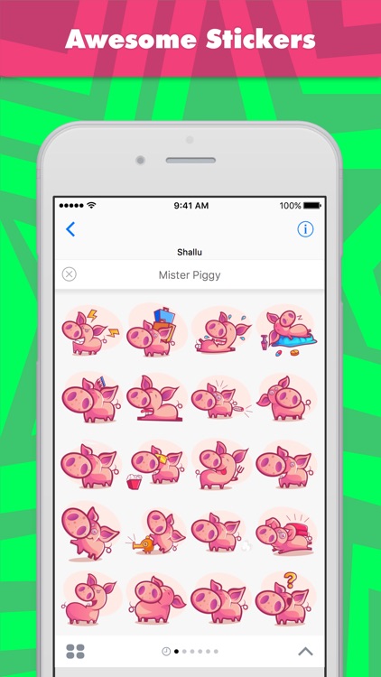 Mister Piggy stickers