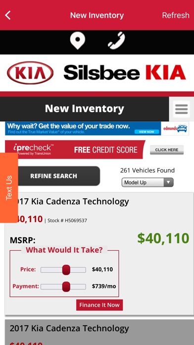 Silsbee KIA screenshot 3