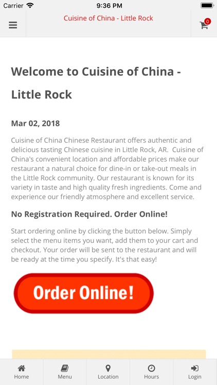 Cuisine of China Little Rock