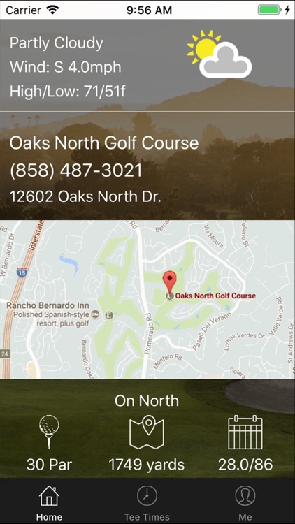 Oaks North Golf Tee Times