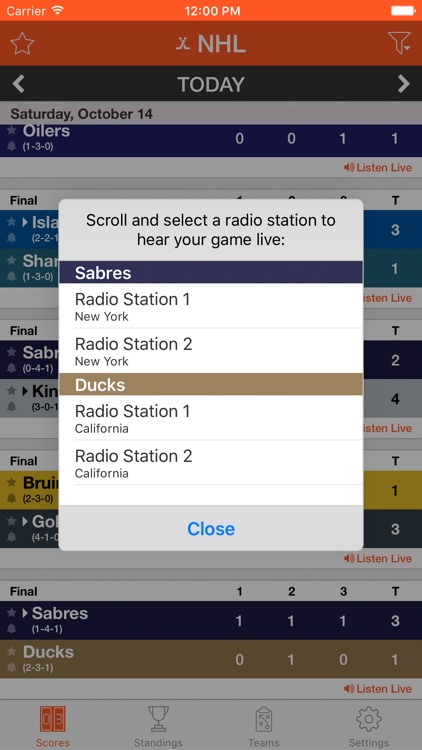 Pro Hockey Live Radio Stream