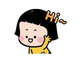The Little Girl sticker pack to help you make your chats in messengers even funnier