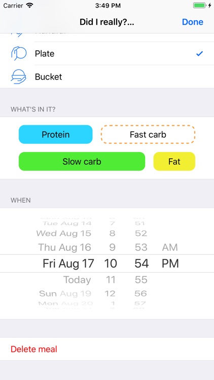 Not So Fast food tracker screenshot-3