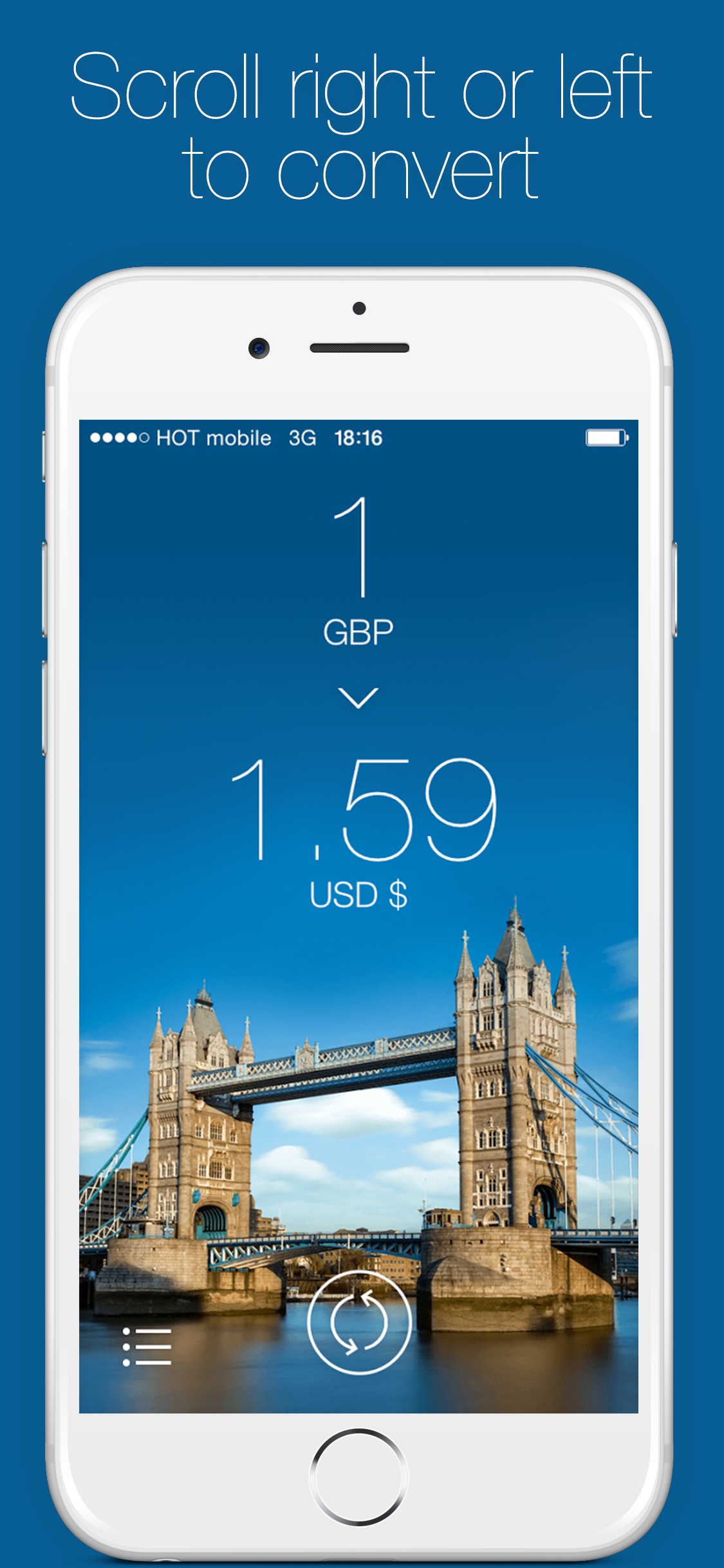Screenshot do app Change - Currency Converter
