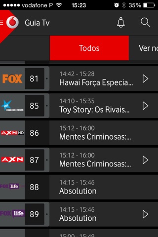 Tv Vodafone screenshot 3