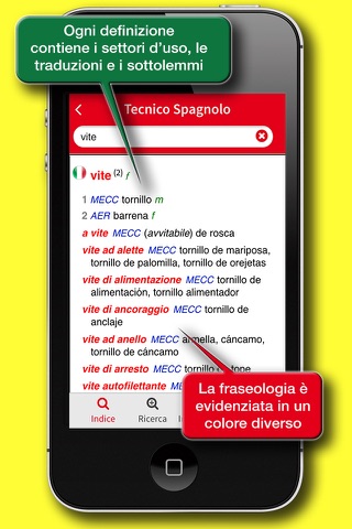 Dizionario Tecnico Spagnolo screenshot 3