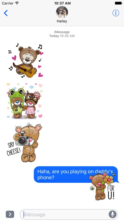 Teddy Bear for Kids Stickers