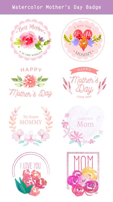 Watercolor Mother's Day Pack screenshot 4