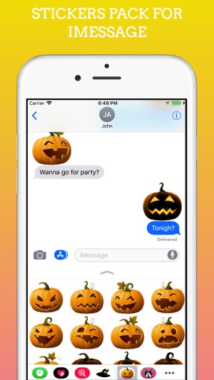 Pumpkings Halloween Emoji(圖3)-速報App