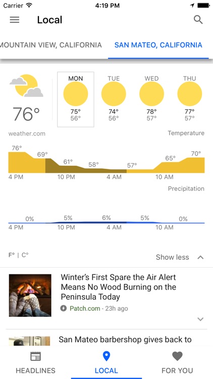 Google News & Weather