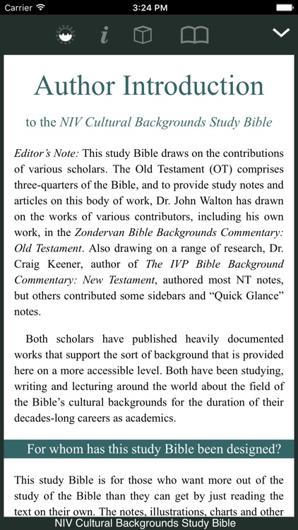 NIV Cultural Backgrounds Bible