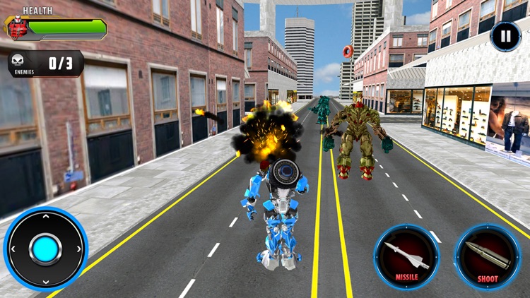 Police Car Robot Transform screenshot-0