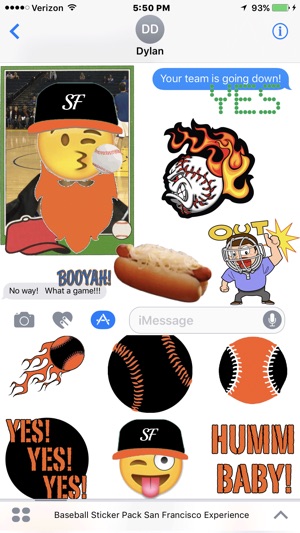 Baseball Sticker Pack San Francisco Expe