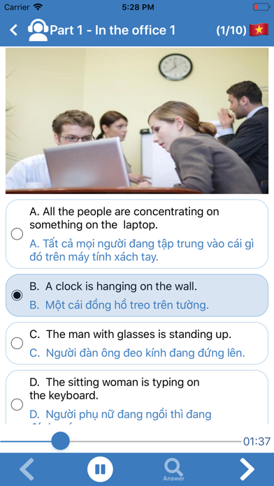Prep for the Toeic test screenshot 3