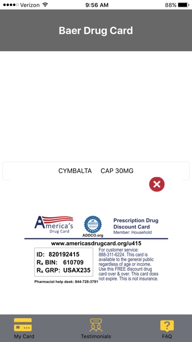 Baer Drug Card screenshot 2