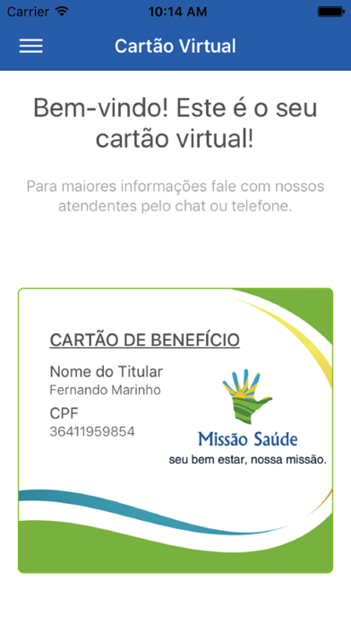 Cartão Missão Saúde screenshot 4