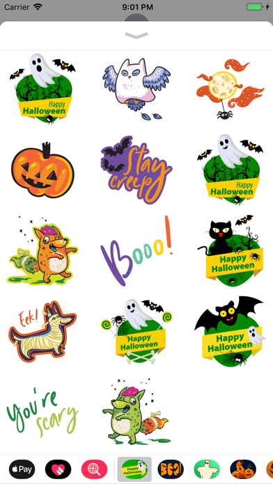 Happy Halloween Dreadful Emoji screenshot 2