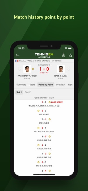 Tennis 24 - tennis live scores(圖3)-速報App