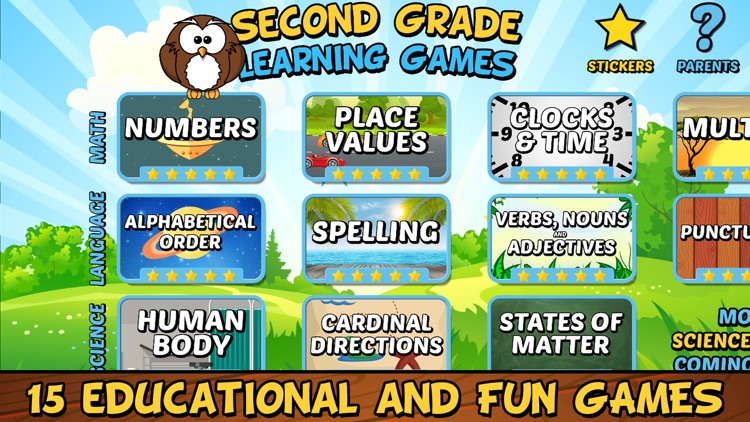 Second Grade Learning Games
