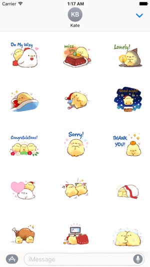 Cute Chick in Winter Sticker(圖2)-速報App