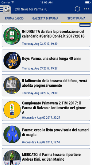 24h News for Parma FC(圖1)-速報App