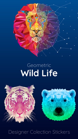 Wildlife Geometric Sticker App