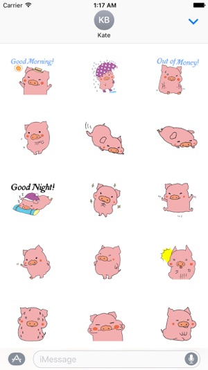 Cute Pink Piglet Sticker(圖2)-速報App