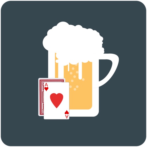 Flip card, drink beer Icon
