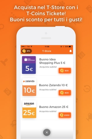 Tickete - Coupon Sconti Regali con i tuoi Acquisti screenshot 3