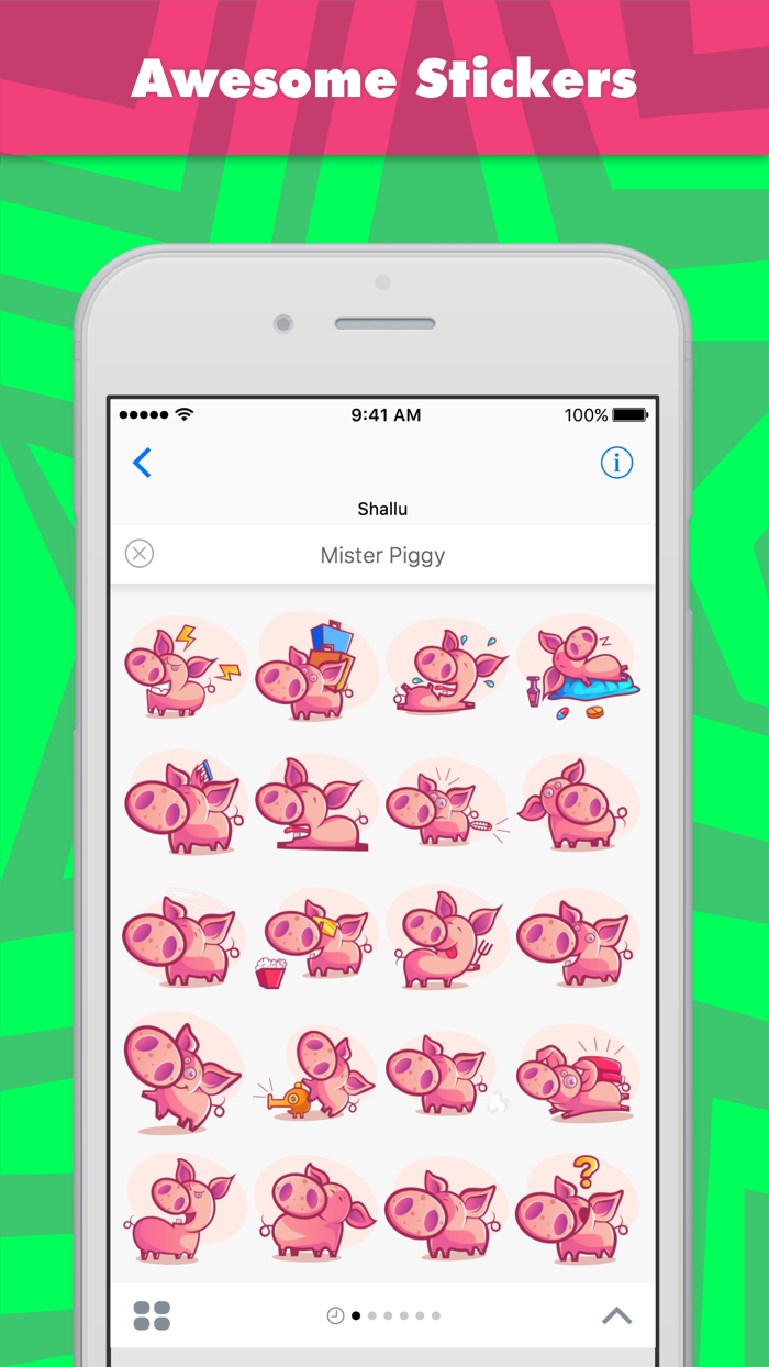 Mister Piggy stickers