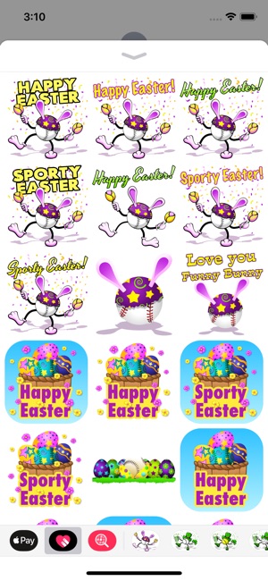 Easter Baseball Stickers(圖2)-速報App