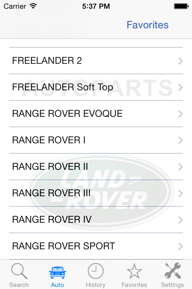 Autoparts for Land Rover screenshot 3