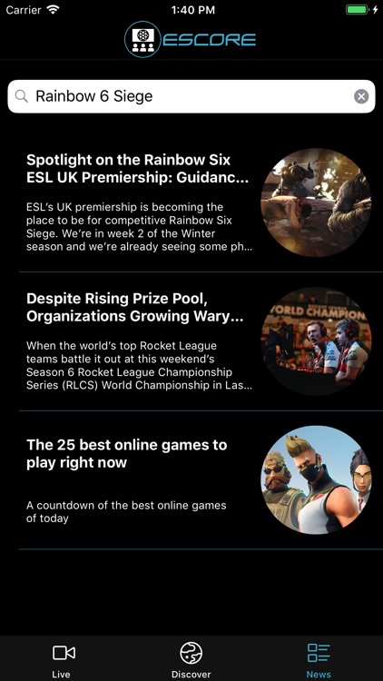 eScore - eSports Tracker screenshot-3