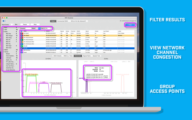 ‎WiFi Scanner Screenshot