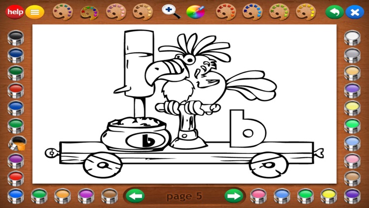 Coloring Book 5 Lite: Alphabet