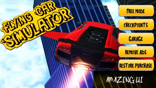 Extreme Flying Car Simulator 3D(圖5)-速報App