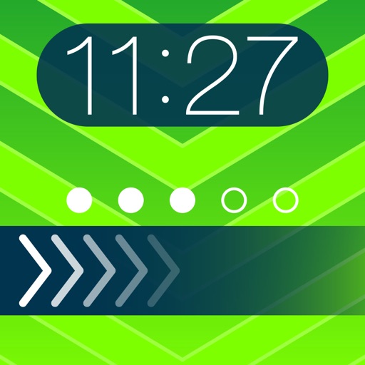 Theme Foundry FREE – EZ Lock Screen, Slide to Unlock, Color Dock, Dots & Status Bar Background Wallpaper Themes to use your own Photos! iOS App