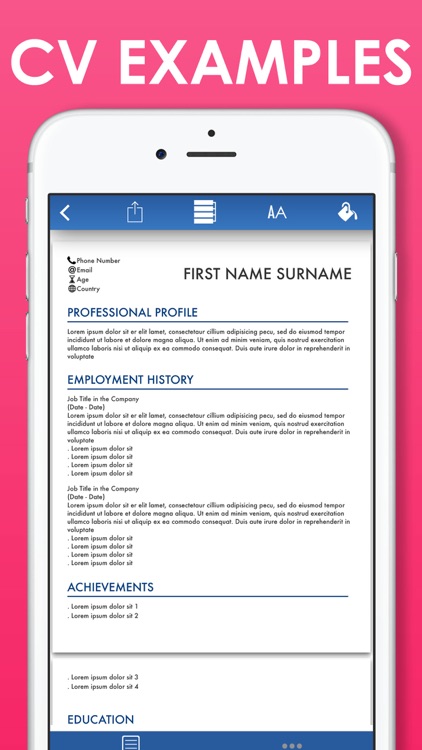 CV Resume Builder