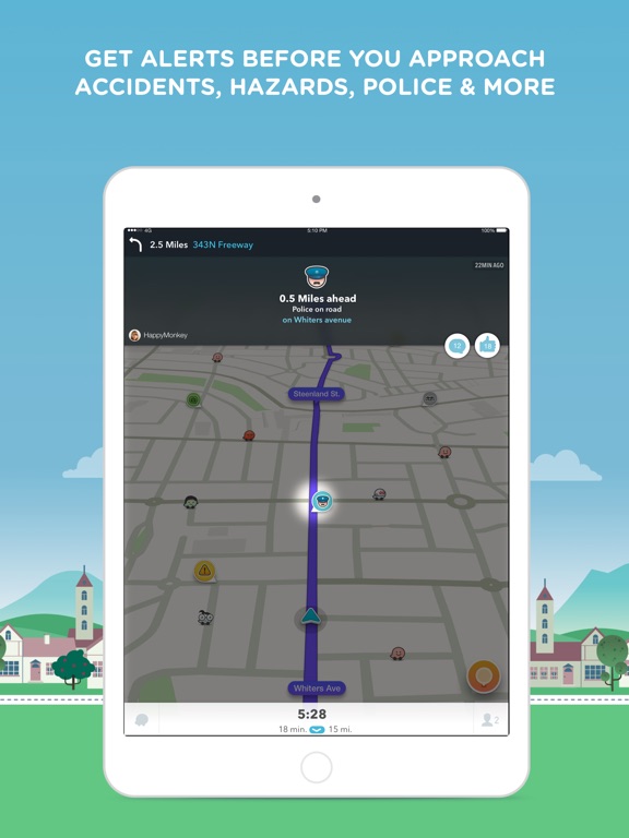 Waze Navigation & Live Traffic Screenshots