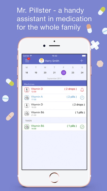 Mr. Pillster - pill reminder screenshot-0